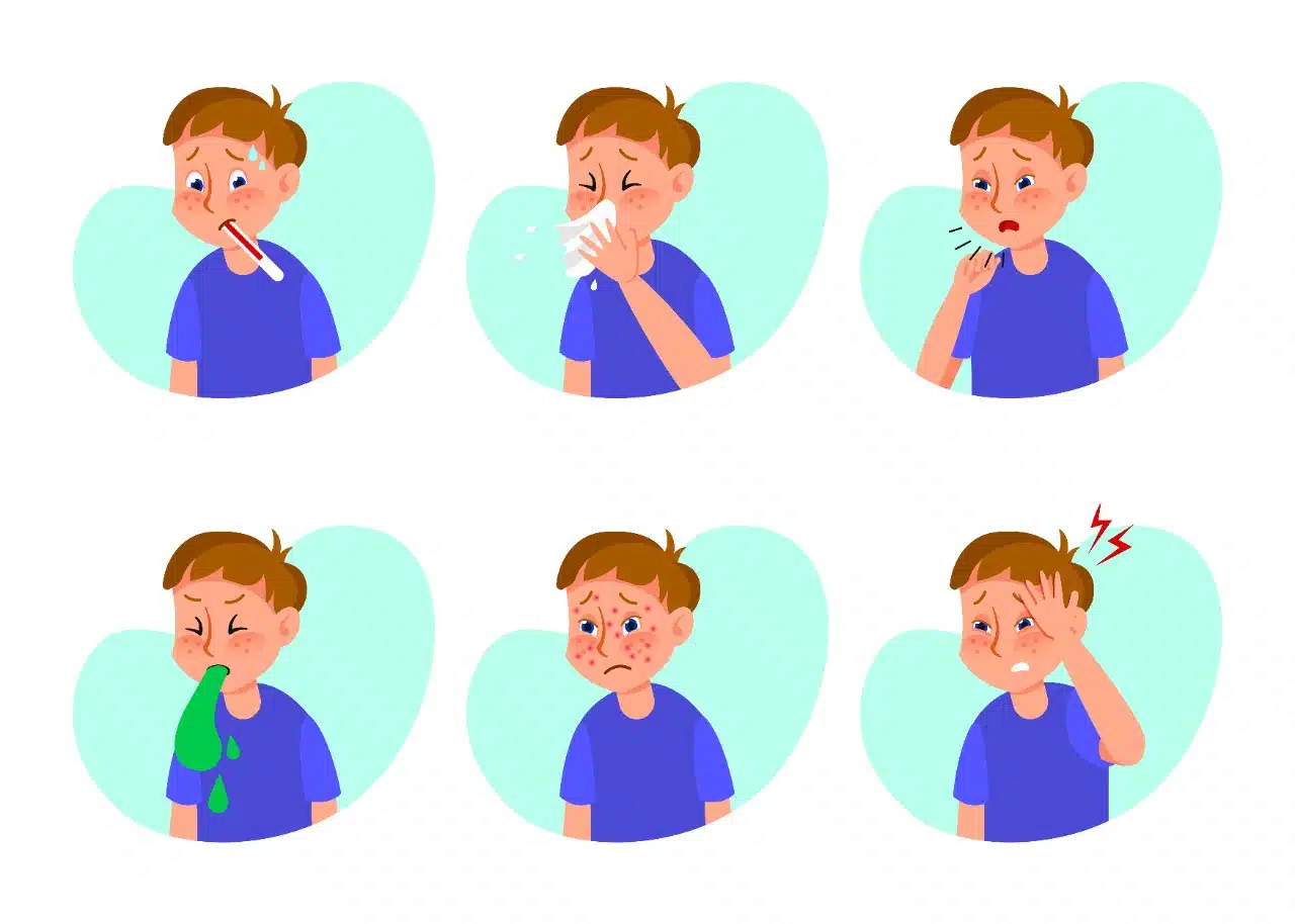 Child coughing